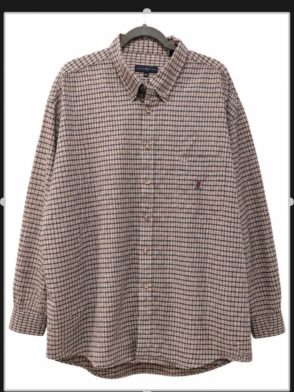 Siegfried Men's Blue & Beige Dress Shirt